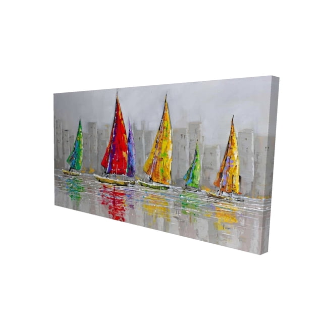 Begin Voiliers dans le Vent - Impression sur Toile par Begin Édition