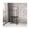 Black, variant on Light Luxury Movable Bathroom Storage Rack Floor Hotel Bath Towel Storage Towel Rack With Wheels Dirty Clothes Basket