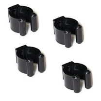 OKKO Billiard Pool Cue Plastic Clips – 21mm Height – Black – 4 Pack with Screws – Replacement Cue Rack Holders for Pool/Billiard Sticks