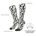 thumbnail image 5 of Picia Women Crew Soft Moisture-wicking Socks Cartoon Penguin Pattern Design Cotton Socks, One Size fit All, 5 of 9