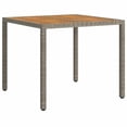 thumbnail image 3 of vidaXL Table à Manger de Jardin Gris 90x90x75 cm Rotin Synthétique, 3 of 4