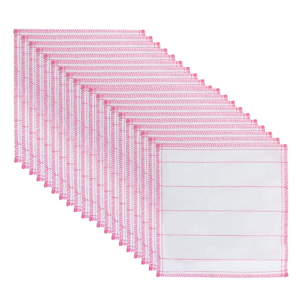 Fiudx Paño de Fibra de Madera para Lavar Platos, Superabsorbente para Grasa y Manchas, Multiusos para Platos y Superficies, Sin Olor, Apto para Muebles, Paquete de 5/10/20/30, 28 X 28 Cm