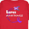 thumbnail image 4 of Inktastic Lupus Awareness butterfly ribbon Boys or Girls Long Sleeve Toddler T-Shirt, 4 of 5
