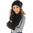 thumbnail image 2 of Oversized Slouchy Beanie Infinity Scarf Texting Glove Matching Set, 2 of 2