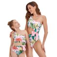 thumbnail image 2 of Family Matching Swimwear One Piece Bathing Suit Newest Off Shoulder Floral Printed Ruffles Monokini, 2 of 4