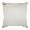 thumbnail image 3 of The HomeCentric Cushion Cover For Chair, Throw Pillow Cover, Pack of 2, 20x20 inch (50x50 cm) Ivory Linen Pillow Cover, Decorative Square Silver Embroidered Pillow Cover, Ivory Pillow - Silver Chains, 3 of 3
