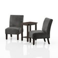 thumbnail image 4 of Furniture of America Drydan 3-Piece Wood Accent Table and Chair Set in Gray, 4 of 4