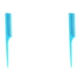 thumbnail image 4 of relayinert Styling Hair Comb Portable Pointed Tail Barbershop Tools Multi-functional Safe Practical Anti-static Modelling Supplies Blue 2Set, 4 of 6