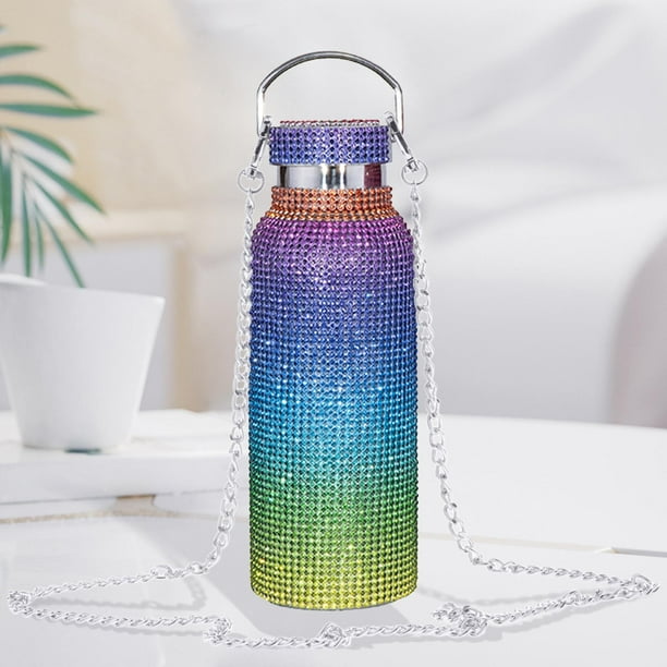 Botella de agua Macarena Creativa con cadena 500ml Acero inoxidable para acampar senderismo gimnasio