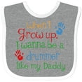 thumbnail image 3 of Inktastic Drummer Like Daddy Boys or Girls Baby Bib, 3 of 4
