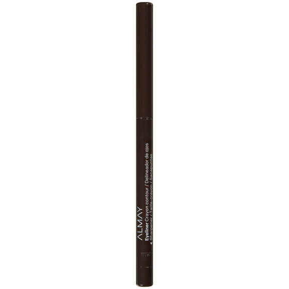 Almay All-Day Eyeliner Pencil, Crayon Contour Water Resistant Eyeliner Pencil, 207 Brown, 0.01 oz