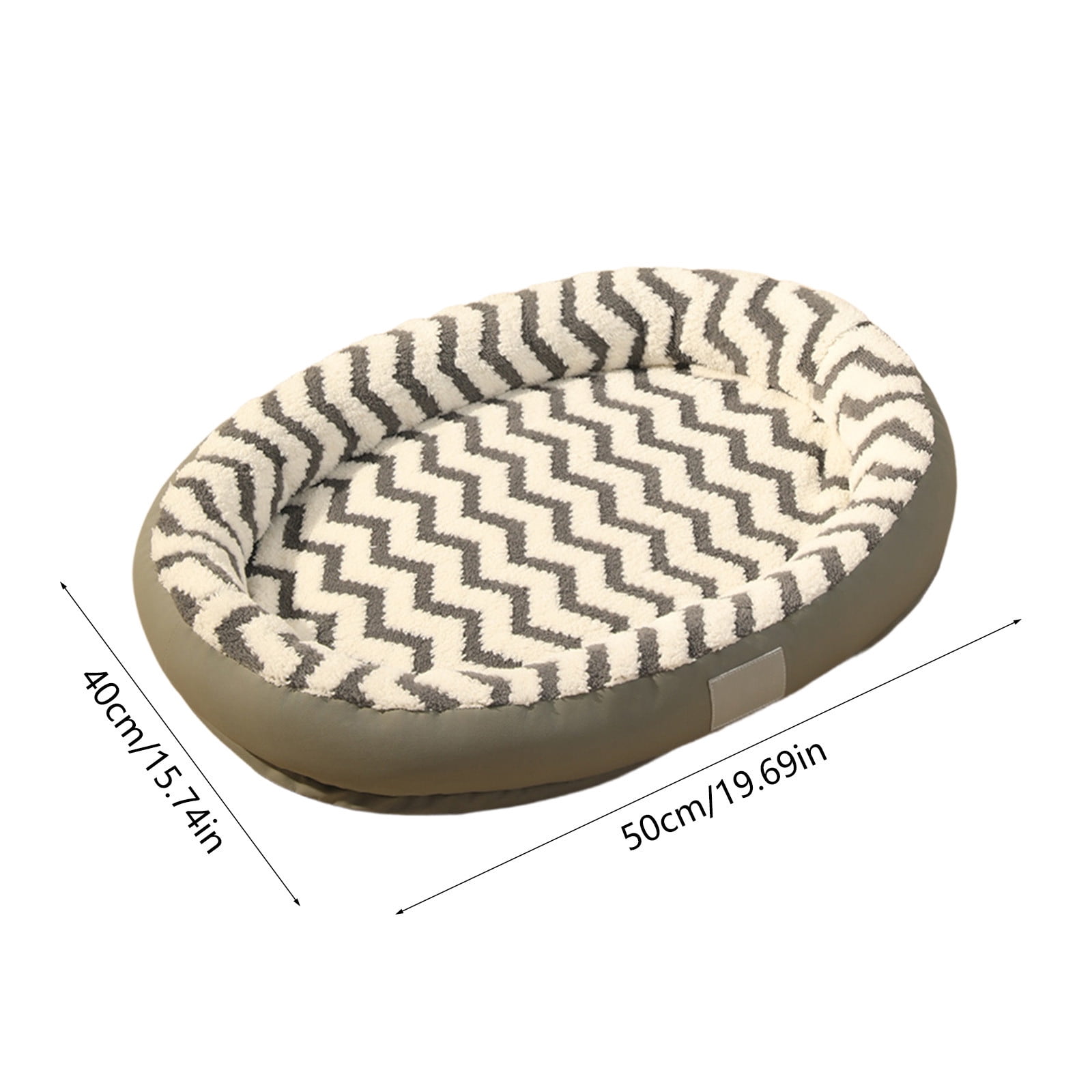 Orthopedic Dog Bed with Removable Cover Washable, Supportive Pet Sofa Mat for Small Medium Dogs Cats, Thick Soft Crate Pad Indoor Sleeping Bed Non Slip Base Durable Use
