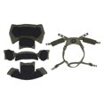 thumbnail image 4 of IWMango Helmet Dial Suspension System with Lining Pad Set Adjustable Knob Helmet Chin Strap Modifications for FAST for MICH OG Green, 4 of 17