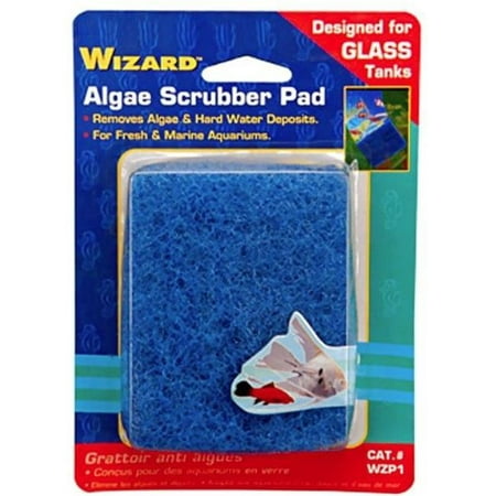 Penn Plax PP03437 3 x 4 in. Wizard Algae Scrubber Pad for Glass Aquariums