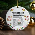 thumbnail image 3 of Ornaments Ornament Kits 2025,- Podiatrist Nutritional Fact Christmas Ornament 2025, Podiatrist Ornament, Christmas Keepsake, Christmas Decor, Ideas Gifts for Xmas, 3 of 3