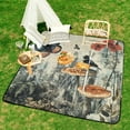 thumbnail image 6 of Bohemian Color Picnic Blanket Waterproof Outdoor Beach Blanket Hand-held Pad Suitable for Travel, Camping, Beach, Family Gatherings, 6 of 7