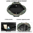 thumbnail image 2 of Elegant Paisley Floral Duffel Bohemian Vintage Weekender Bag with Artistic Ethnic Pattern, Chic Mala Design, 2 of 5