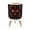 Color 3, variant on Small Trash Can with Lid Black Crow Small Songbird Floral Toile Monochrome Botanical 1.8 Gallon Dog Proof Trash Can Round Garbage Can Waste Bin Wastebasket for Bathroom Bedroom Living Room
