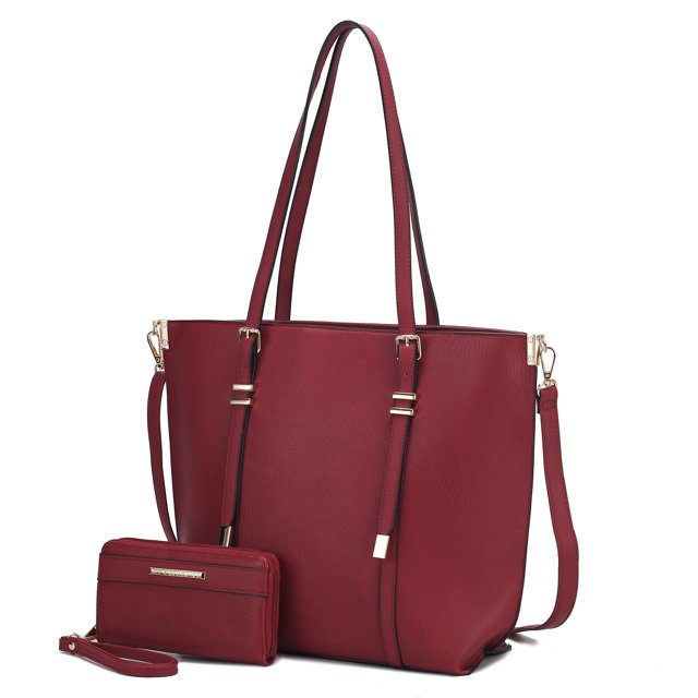 Bolso y cartera de piel vegana MKF Collection By Mia K 2 piezas