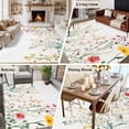 thumbnail image 5 of 6'x9' Area Rugs, Spring Botanical Spring Indoor Outdoor Area Rug for Living Room Bedroom, Rustic Floral Farmhouse Washable Bathroom Rugs Kitchen Floor Carpet Mats Home Decor Aesthetic, 5 of 8