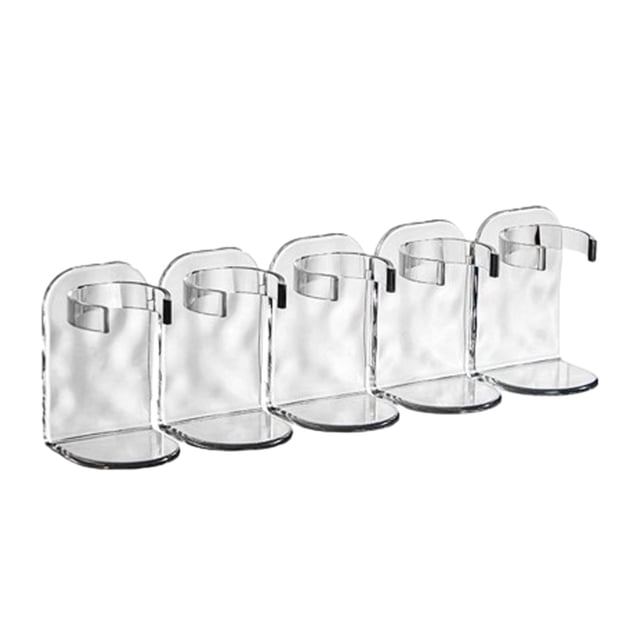 Yuarrent 2 unids/set estante de baño que ahorra espacio fácil de instalar baños pequeños multifuncionales anchos Juegos de accesorios de baño Color transparente A