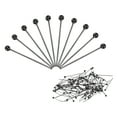 thumbnail image 1 of Uxcell 200Pcs Pines de Cabeza de Bola Negros Mate 18mm Pines de Cabeza de Alambre de 24 Gauge para Fabricación de Joyas de Bricolaje, 1 of 7