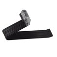 thumbnail image 2 of Juego de 12 perchas de metal antideslizantes, perchas para pantalones con lado abierto para guardar pantalones/jeans/bufandas, cromado, negro, 2 of 5