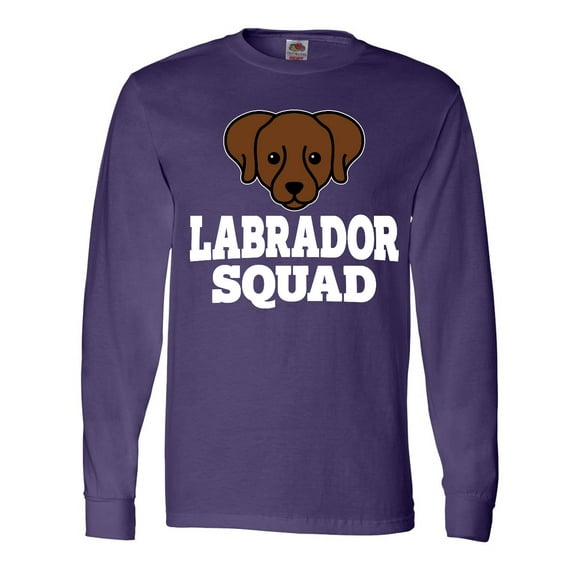 Inktastic Dog Chocolate Labrador Squad Long Sleeve T-Shirt