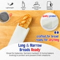 thumbnail image 6 of MT Products White Paper Bread Bags 5.25" x 3.25" x 18" Fold Top - Pack of 50, 6 of 11