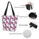 thumbnail image 4 of Fotbe Peonies Bolsa de Playa con Estampado, Bolsa de Hombro, Bolsa de Mano Espaciosa, Bolsa de Viaje Ligera, Bolsa de Compras Versátil, 4 of 6