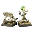 thumbnail image 1 of Lini icónico gnomo druida y droogami Snow Leopard Pathfinder miniatura, 1 of 2