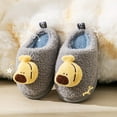 thumbnail image 4 of Gvdentm Dinosaur Slippers Baby Girl's Soft Plush Slippers Cartoon Warm Winter House Shoes(Grey,7), 4 of 5