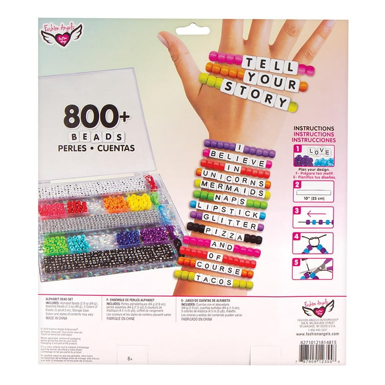 Fashion Angels 800+ Bead Tell Your Story Alphabet Bracelet Kit