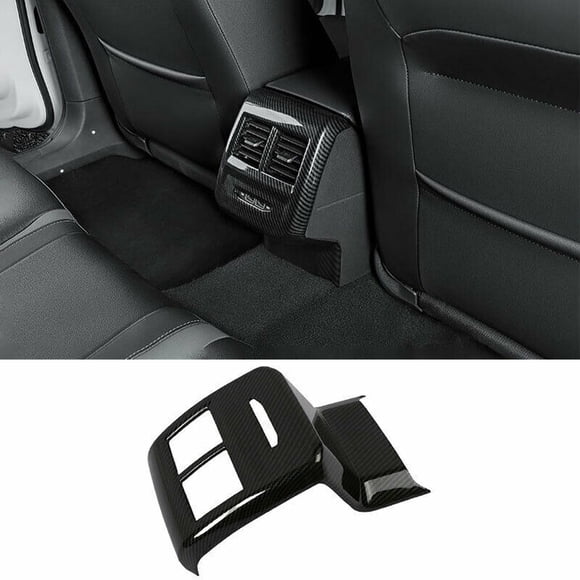 for VW for JETTA Mk7 2019-2022 Carbon Fiber Rear Air Outlet Vent Cover Trim
