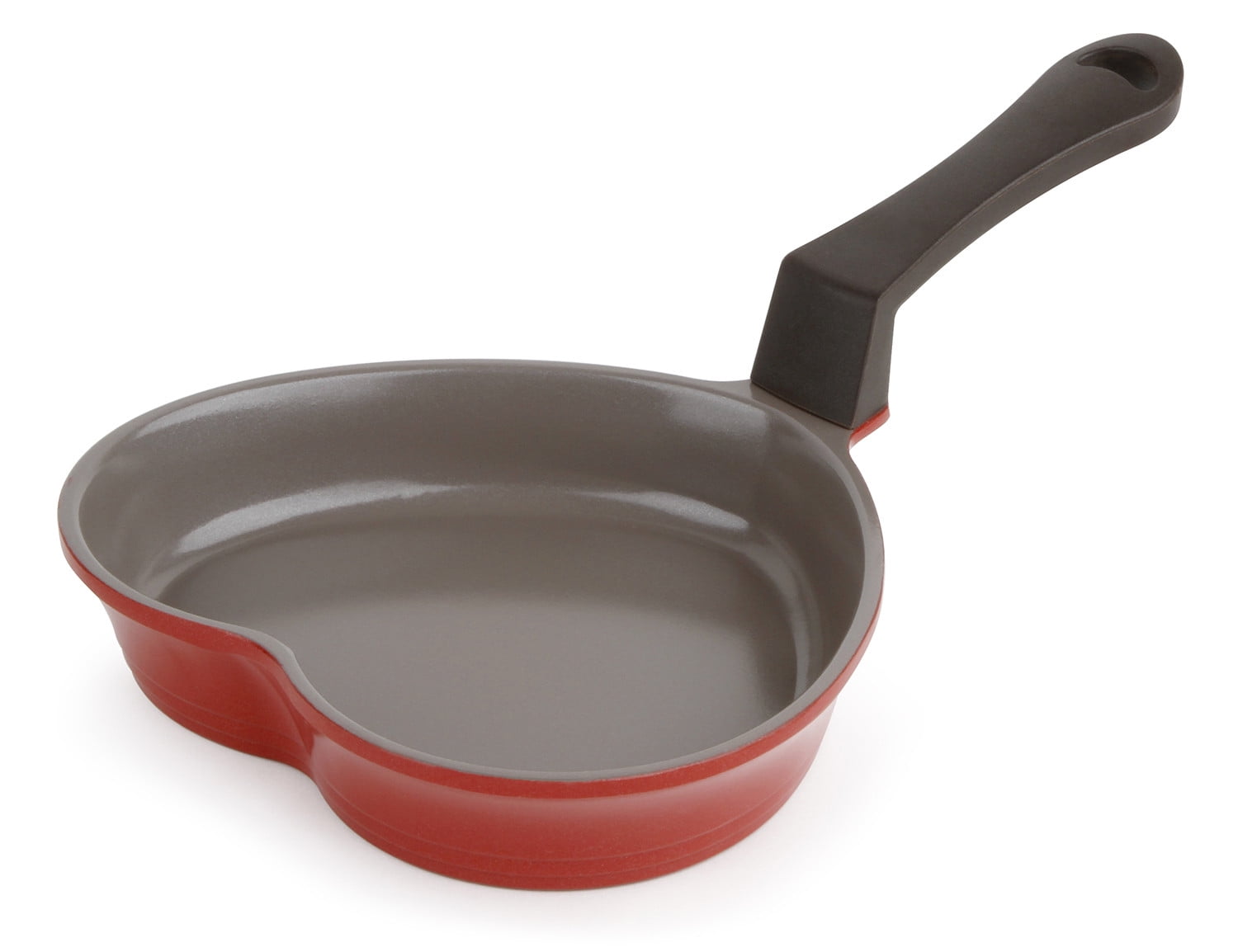ECOLUTION Kitchen Extras Heart Shaped Pan Mini Red 6-Inch 