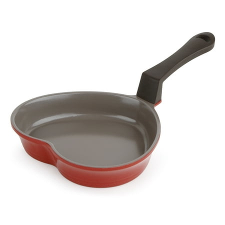 

Neoflam 6 Ceramic Nonstick Heart Pan in Red