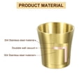thumbnail image 3 of 2 Pcs Gobelets en Acier Inoxydable 304, 6.08oz/180ml Double Paroi Verres à Eau Gobelet Or, 3 of 7