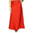 thumbnail image 3 of Indian Satin Silk Petticoat Bollywood Solid Inskirt Lining For Sari, 3 of 3