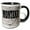 Black/White, variant on 3drose, Montana. State Capital Is Helena., 11oz Two-tone Green Mug