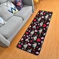 thumbnail image 3 of SKYSONIC 2'X6' Valentine’s Day Black Runner Rug with Rubber Backing, Cute Koala Love Non Slip Entryway Rug Runner Washable Soft Area Rug Carpet for Hallway Bedroom Kitchen Decor, 3 of 6