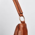 thumbnail image 6 of Faraee Womens Crescent Tote Bag Underarm Leather Shoulder Purse Tassel Crossbody Top Handle Handbag for Travel Shopping Casual Brown, 6 of 8