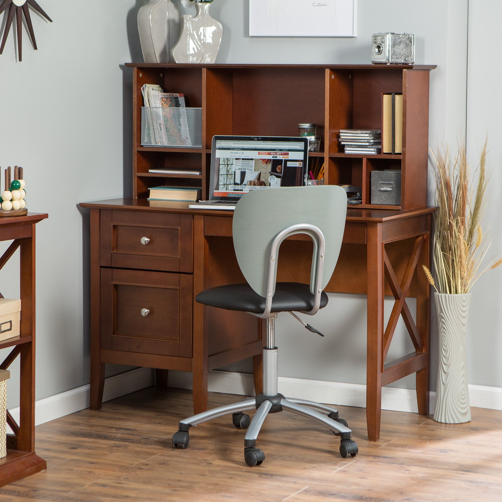 Belham Living Hampton Desk With Optional Hutch Cherry Com
