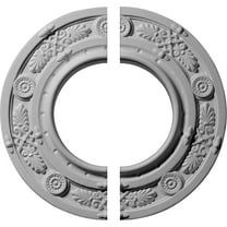 8"OD x 3 7/8"ID x 1/2"P Daniela Ceiling Medallion, Two Piece (Fits Canopies up to 3 7/8")