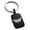 Black, variant on Stainless Steel Athena Greek Goddess of Wisdom Engraved Small Rectangle Dog Tag Charm Keychain Keyring