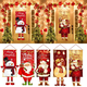 thumbnail image 4 of Bandera colgante de Papá Noel, decoraciones navideñas para el hogar, adornos navideños 2024, regalos de Navidad y Año Nuevo 2025, 4 of 5