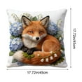 thumbnail image 3 of Fesfesfes 17.7x17.7in Single Sided Pillow Cover 2D Printed Embroidered Style Sofa Cushion Case Decorative Printed Pillow Protector for Home Sofa Couch Bedroom Use(Without Pillow Insert), 3 of 6