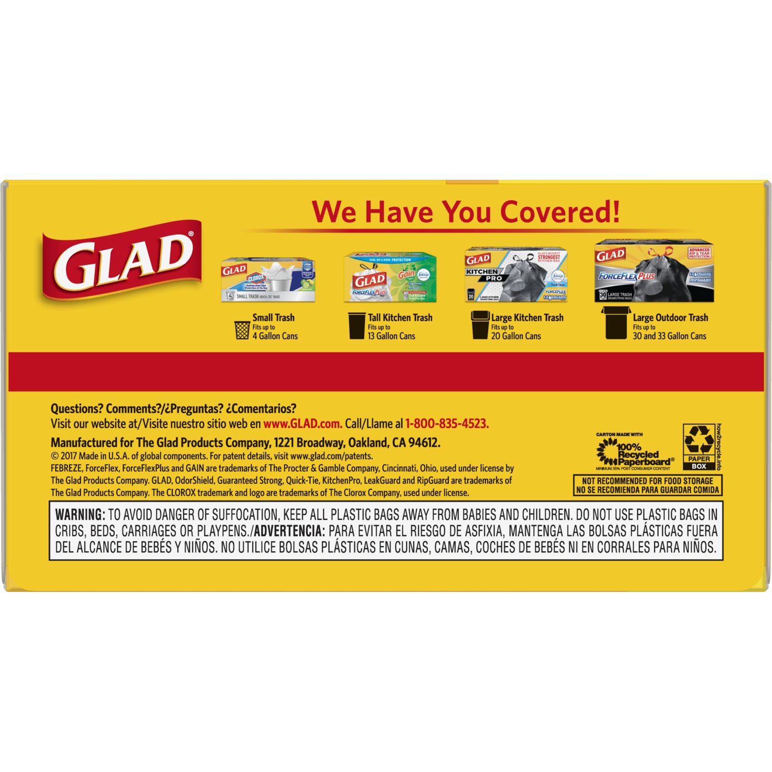 Glad Quick Tie 13 Gallon Tall Kitchen Trash Bags, 80 Bags - image 4 of 7