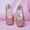 Gold, variant on Toddler Flats Soft Soled Dance Shoes Shiny Sequin Lace for Stage Physical Dancing