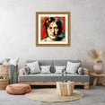 thumbnail image 3 of Stephen Chambers 26x26 Gold Ornate Wood Framed With Double Matting Wall Art Titled - John Lennon 5, 3 of 6
