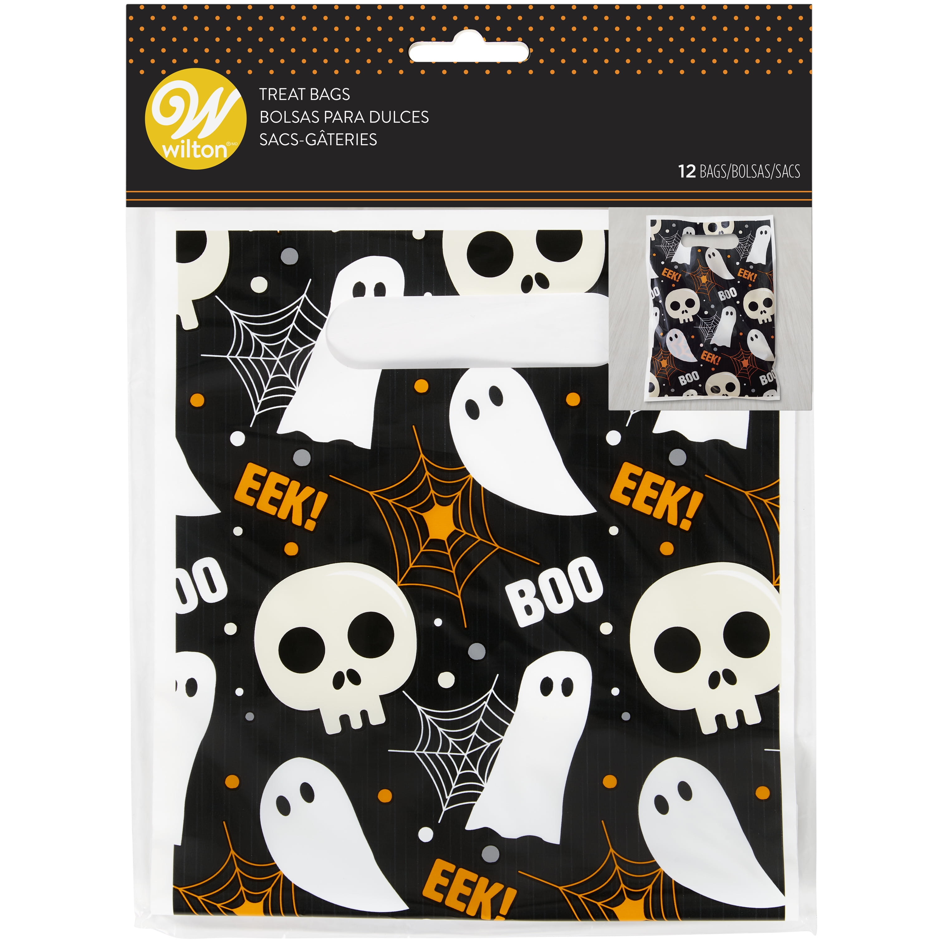 Wilton Halloween Treat Bags with Handles, 12Count